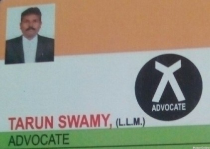 Tarun Swamy ( L.L.M.)