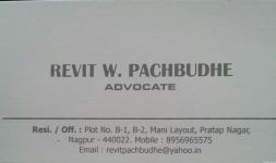 Revit W. Pachbudhe (ADVOCATE)