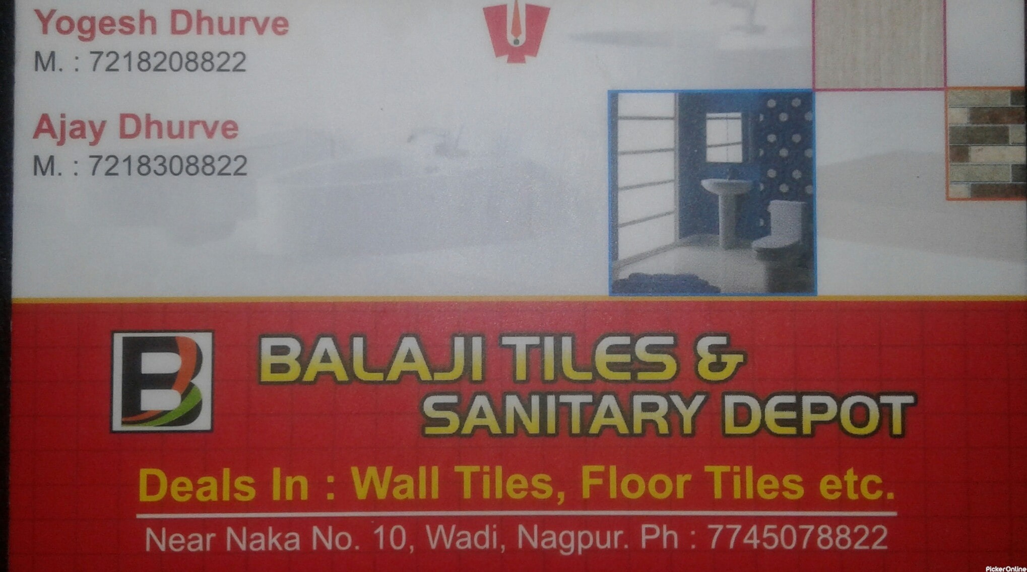 Balaji Tiles & Sanitary Depot in Wadi, Nagpur Picker Online