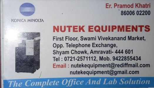 Nutek Equipments